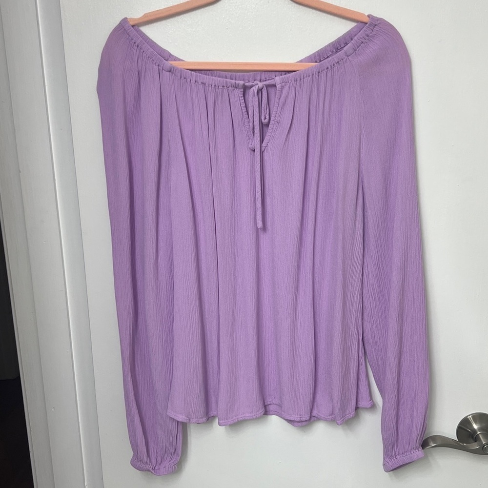 Sanctuary Purple Ballet neck Long Sleeve Top, S, Can be worn off shoulders - Picture 2 of 10